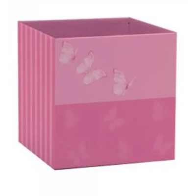 CACHEPOT PAPER DECORADO POTE 15 BUTTERFLY QUADRADO 15X 211565 - XINGO EMBALAGENS