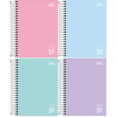 AGENDA ESPIRAL ZIP COLOR (117X164MM) M4 2027 TILIBRA