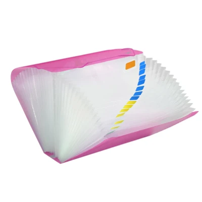 PASTA SANFONADA 31 DIV A4 ROSA 6018PP - DAC