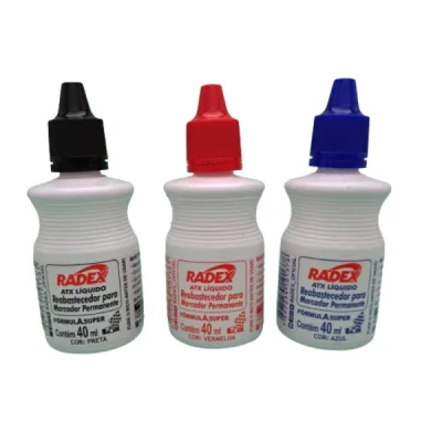TINTA REABASTECEDOR MARCADOR PERMANENTE 40ML RADEX