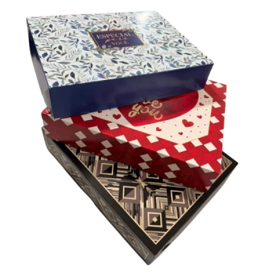 CAIXA PARA PRESENTE COM TAMPA TAMPA/FUNDO RET.25X20X5NEW ECX00099 - PACKPEL