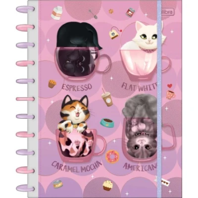 CADERNO 10MT 160F UNIV TILIDISCO PURR CAT TILIBRA