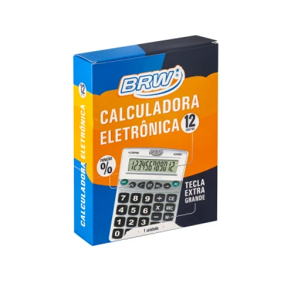 CALCULADORA MESA 12 DIGITOS PILHA 209X160X44MM CC4001 BRW