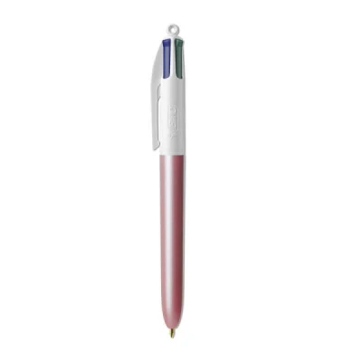 CANETA BIC ESFEROGRAFICA 4 CORES PEROLADO ROSA  530018 - BIC
