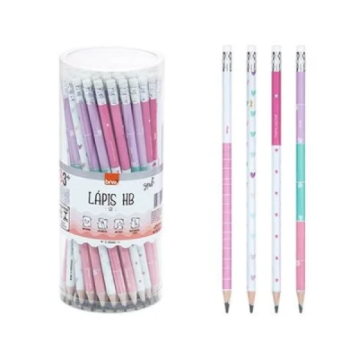 LAPIS DE ESCREVER C/ BORRACHA HB SP PT REDONDO LP7207 BRW