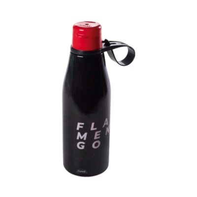 GARRAFA PLASTICA ABRE FACIL FLAMENGO 530ML UNIDADE 16052 - PLASUTIL