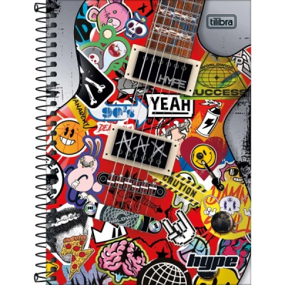 CADERNO 1/4 ESP CD 80F HYPE TILIBRA