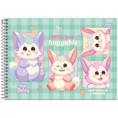 CADERNO DESENHO 80F ESP CD FUNFINITY FORONI