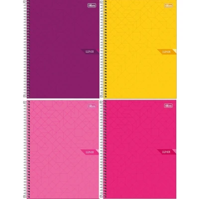 CADERNO 1MT 80F ESP CD UNIV LUNIX TILIBRA