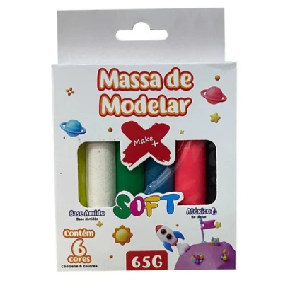 MASSA MODELAR 6 CORES 65GR FOFA MAKE +