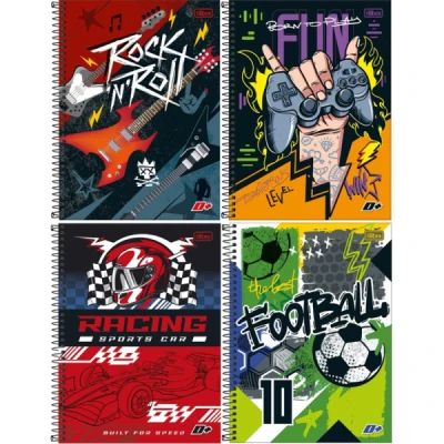 CADERNO ESPIRAL CAPA DURA UNIVERSITÁRIO D+  MASCULINO TILIBRA