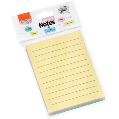 BLOCO ADESIVO SMART NOTES 76X102 PAUTADO COLOR PASTEL BA7506 BRW