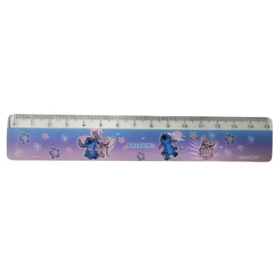 REGUA 15CM  DE POLIESTIRENO STITCH 31398 - MOLIN