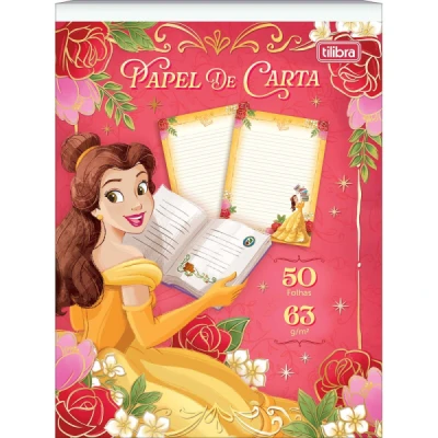 BLOCO PAPEL DE CARTA PRINCESAS  50F TILIBRA