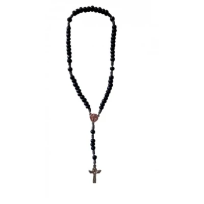 TERCO DE MADEIRA C/ FOLHETO SAO BENTO E CRUZ DE METAL T-073 BELLA ARTES