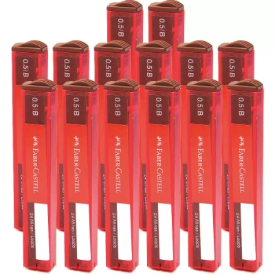 GRAFITE 0.5 B C/24 LAMINAS EMG0524B - FABER CASTELL