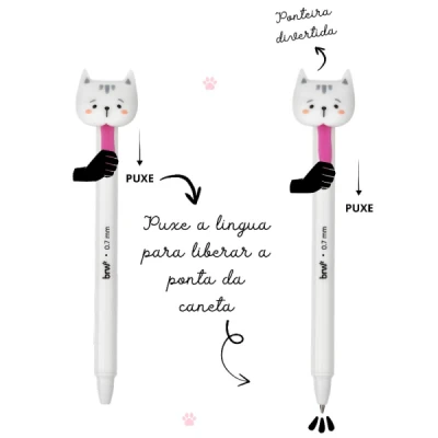 CANETA ESFEROGRÁFICA DIVERT GEL 0.7MM TUGTON CA0208 BRW