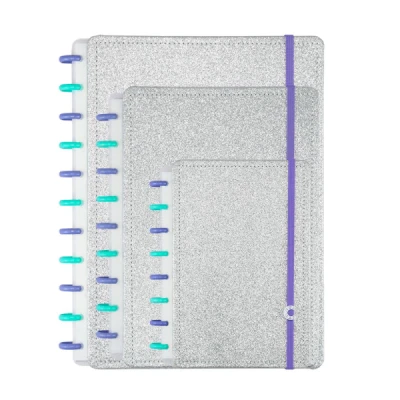 CADERNO INTELIGENTE LETS GLITTER SILVER - GRANDE CIGD4134