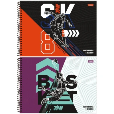 CADERNO DESENHO 96F CD JUMP FORONI