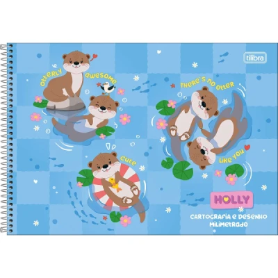 CADERNO DESENHO ESP CD 80F MILIMETRADO HOLLY TILIBRA