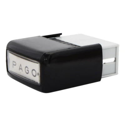 CARIMBO AUTOENTINTADO PAGO PADRAO AUTOM.38X14MM PT UNIDADE 2539 - CARBRINK