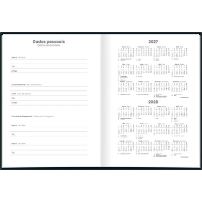 AGENDA COSTURADA PEPPER (123X166MM) M4 2027 TILIBRA