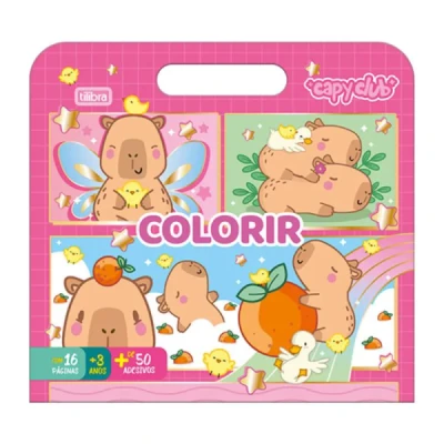 ALBUM COLORIR MALETA CAPYCLUB TILIBRA