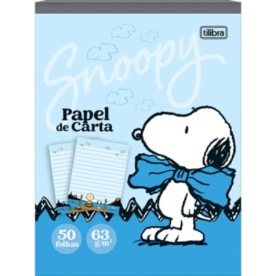BLOCO PAPEL CARTA SNOOPY 50F TILIBRA