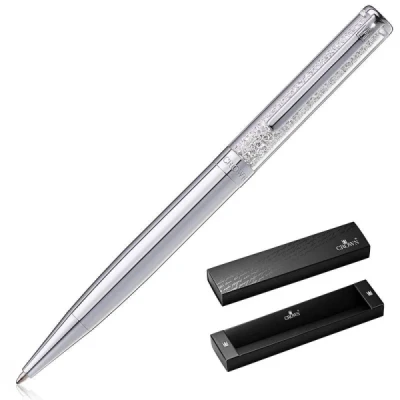 CANETA ESFEROGRAFICA DI11004S DIAMOND BALL PEN PRATA CROWN