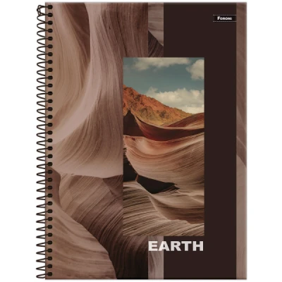 CADERNO 10MT 160F CD UNIV 4 ELEMENTOS FORONI
