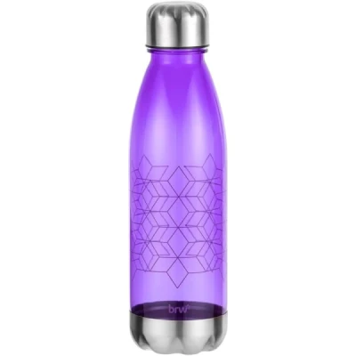 GARRAFA PLÁSTICA ESTAMPADA C/ TAMPA AL - 700ML - MATELASSE ROXO GA0242 BRW