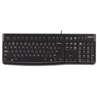 TECLADO COM FIO SLIM USB K120 PRETO 920-004423 LOGITECH