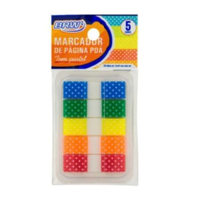 MARCADOR DE PAGINA POA  C/5 CORES FL0010 BRW