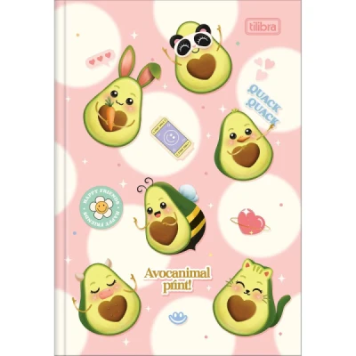 CADERNO BROCHURA CAPA DURA 1/4 ABACUTE 80 FOLHAS - TILIBRA