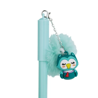 CANETA ESFEROGRÁFICA DIVERT GEL APAGAVEL 0.7MM POMPOM ANIMALS CA0237 BRW