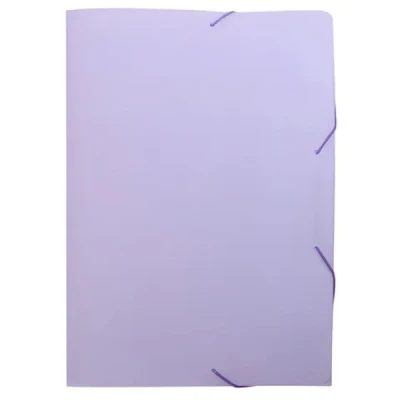 PASTA ELASTICA PLASTICA FINA OFICIO LILAS PASTEL DELLO