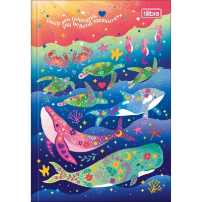 CADERNO BROCHURA 1/4 CD 80F BUBBLE TILIBRA