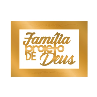 QUADRO MEDIO FRASE FAMILIA PROJETO MDF 28X20 QMF-053 BELLA ARTE