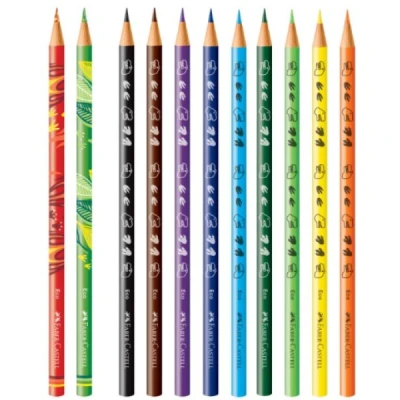 LAPIS DE COR C/12+2 COLEÇÃO DINOSSAURO - FABER