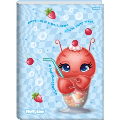 CADERNO BROCHURA 1/4 CD 80F FLUFFY LINE JANDAIA