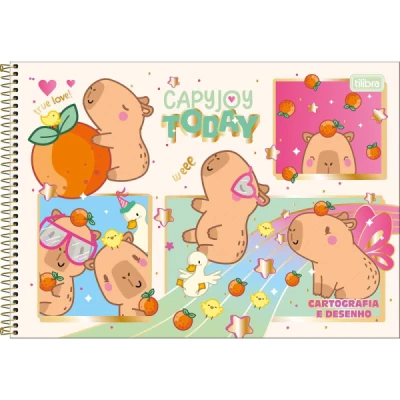 CADERNO DESENHO ESP CD 80F CAPYCLUB TILIBRA