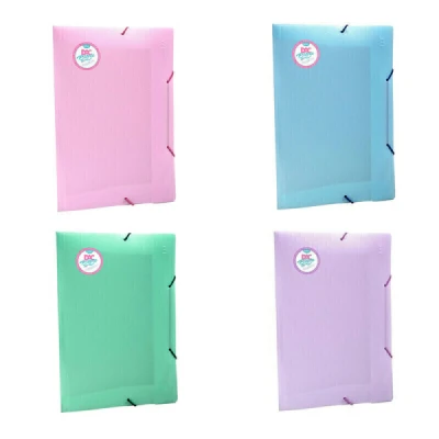 PASTA ELASTICA PLASTICA FINA OFICIO PASTEL BREEZE 801PP - DAC