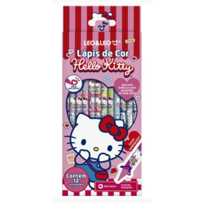 LAPIS DE COR C/12 HELLO KITTY TRIANGULAR REF10255 LEOELEO