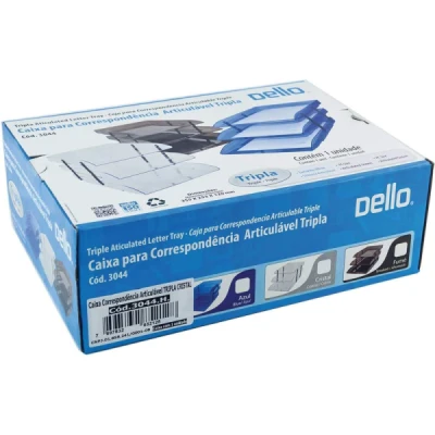 CAIXA CORRESPONDENCIA TRIPLA MOVEL CRISTAL REF3044.H DELLO