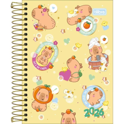AGENDA ESPIRAL CAPYCLUB M3 (110MMX154MM) - TILIBRA