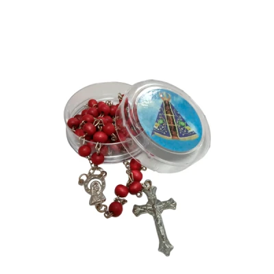 TERCO PERFUMADO N SRA  APARECIDA C/ CRUZ DE METAL 6MM T-036 BELLA ARTES