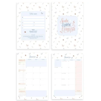 PLANNER GRAMPEADO DETALHES (178X254MM) 2027 ANIMATIVA