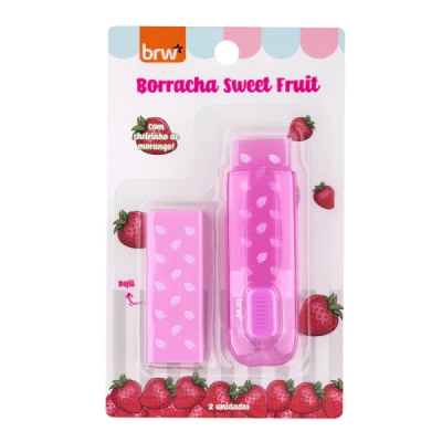 Borracha + Refil Sweet Fruit Com Cheirinho de Fruta BO2105 - BRW