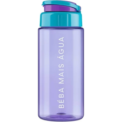 GARRAFA PLASTICA ATENAS 500ML AZUL C/MEDIDOR UNIDADE 481900004 - TIBA
