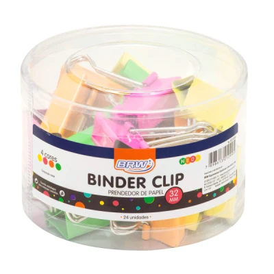 PRENDEDOR DE PAPEL (BINDER) 32MM COLOR BRW